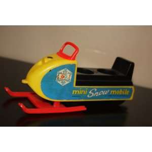   Original Fisher Price Toy Mini Snow Mobile Dated 1970 