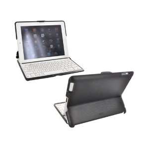  For Apple iPad 2 Black Carbon Fiber w White Keyboard OEM ZAGG 