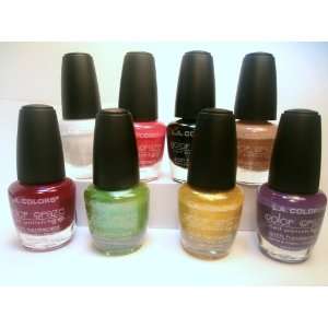   Color Craze Lively 8 PC Set with Cherimoya Nail Polish Remover Pads