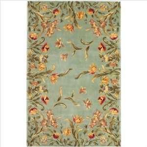  KAS EME9081 Emerald Aqua Tulip Garden Rug Furniture 