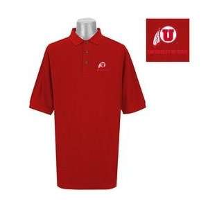 Antigua Utah Utes Classic Polo   UTAH UTES RED Large 