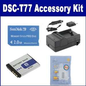  Sony DSC T77 Digital Camera Accessory Kit includes 
