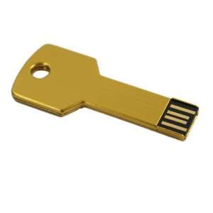  8GB Metal Key USB 2.0 Flash Drive Yellow