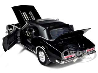   24 scale diecast model car of 1967 chevrolet camaro ss soft top black