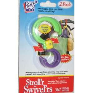  Strollr Swivelrs 360 degree Swivel Hooks 2 pack   Green 