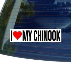 I Love Heart My CHINOOK   Dog Breed   Window Bumper 