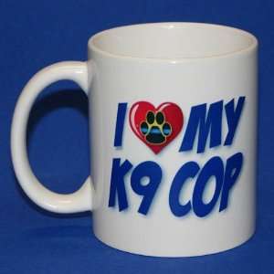  I Love My K9 Cop Coffee Mug 