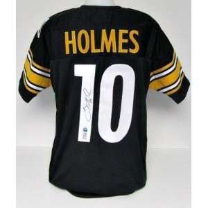 Autographed Santonio Holmes Jersey   Black SI   Autographed NFL 