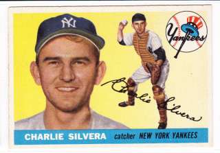 1955 TOPPS #188 CHARLIE SILVERA EX MT REALLY CHEAP  