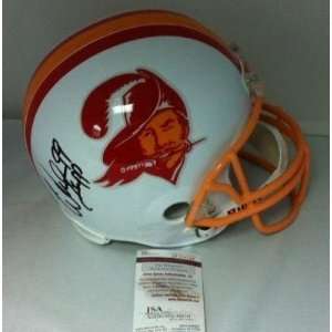  Warren Sapp Signed Helmet   FS Throwback TB Bucs JSA 