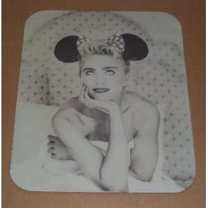    MADONNA Wearing Mouse Ears COMPUTER MOUSE PAD 