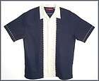 NEW mens SOBRINO linen blend two tone panel shirt   LG