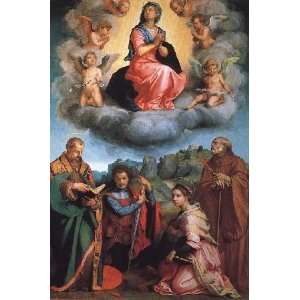   with Four Saints, By Andrea del Sarto  