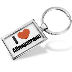 Keychain I Love Albuquerque region New Mexico, United States   Hand 