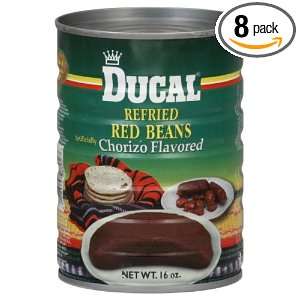 Ducal Red Beans Chorizo, 16 Ounce (Pack of 8)  Grocery 