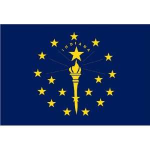  Indiana 3x 5 Solar Max Nylon State Flag