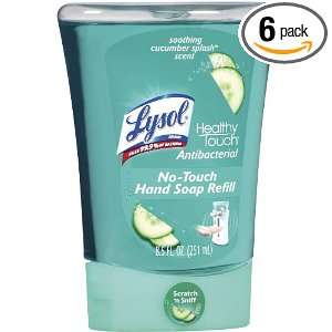 Lysol Liquid Hand Soap Refill, Cucumber Splash, 8.5 Ounce Bottles 