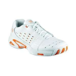  Wilson 11 Womens Tour Fantom Tennis Shoe (White/Orange 