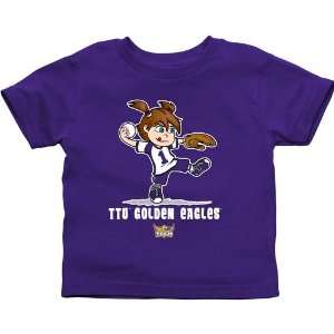   Eagles Toddler Girls Softball T Shirt   Purple