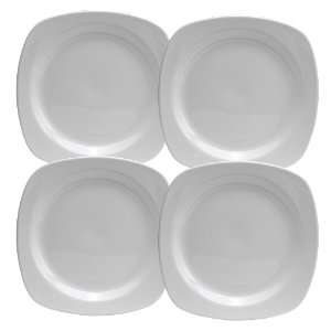 Oneida Dinnerware ChefS Table Soft Square Dinner Plates Set Of 4 