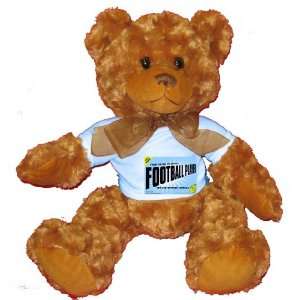   COMES FOOTBALL PLAYER Plush Teddy Bear with BLUE T Shirt Toys & Games
