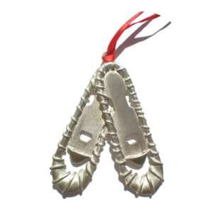 Snowshoes Pewter Christmas Ornament