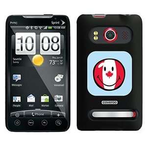 Smiley World Canadian Flag on HTC Evo 4G Case  Players 