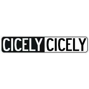   NEGATIVE CICELY  STREET SIGN