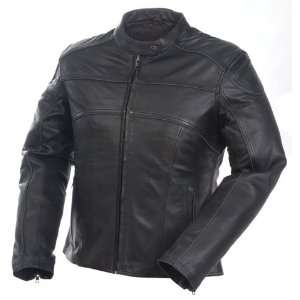  Mossi Womens Premium Leather Jacket Size 16 Black 