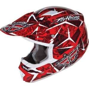  Fly Racing Trophy 2 Helmet , Size Lg, Color Red/Black 
