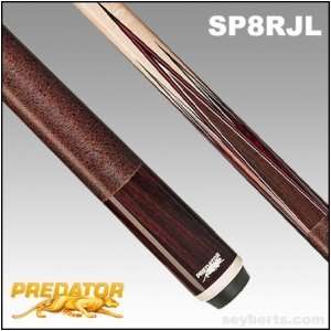    Red 8 Point Sneaky Pete Linen Wrap Pool Cue