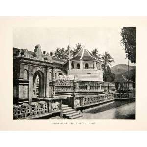 1907 Print Temple Tooth Kandy Sri Lanka Sacred Relic Buddha World 
