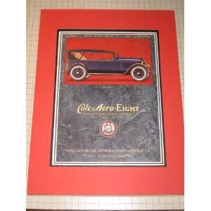  1921 Cole Aero Eight Automobile Ad   Cole Motor Car Company 