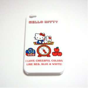  Hello Kitty clock Snap On Hard Case Cover for iphone 4 4G 
