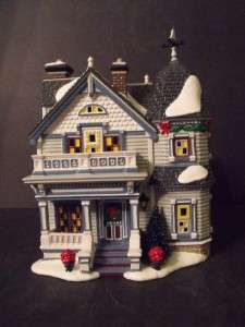 SNOW VILLAGE ELMWOOD HOUSE   #55398   VERY SMALL CHIP   USED  