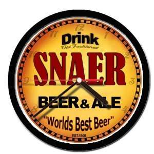  SNAER beer and ale cerveza wall clock 