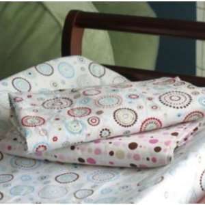   Lane Classic Collection Changing Pad Cover   Pink Circle Dot Baby