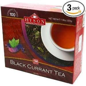 HYSON Tea, Black Currant, 100 Count Boxes (Pack of 3)  