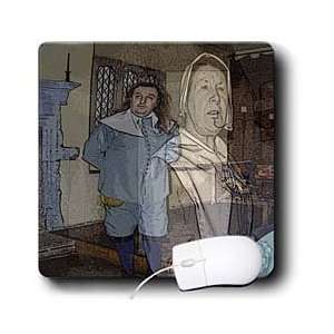   Clothing with a Woman as Ghostly Apparition   Mouse Pads Electronics