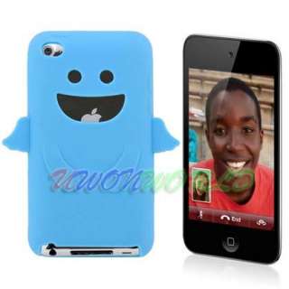Sky Blue Angel Silicone Soft Skin Case Cover For iPod Touch 4 4G 4th 