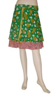 Indian Wholesale Lot 5 Wrap Around Skirt Gypsy Knee Length Hippie 