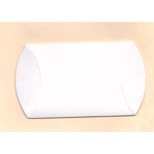  Small Pillow Boxes in White   10 Pieces 