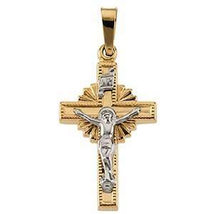  Small Crucifix 15x10mm   14kt Yellow Gold Jewelry