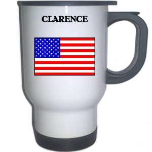  US Flag   Clarence, New York (NY) White Stainless Steel 