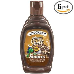 Smuckers Magic Shell Smores Flavor Topping, 7.25 Ounce Bottles (Pack 