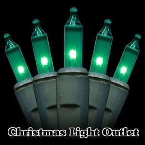 150 Green Mini Commercial Grade Christmas String Lights  