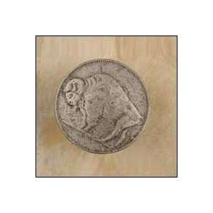  Buffalo Head Nickel (Anne at Home 370 Cabinet Knob 1.5 x 1 