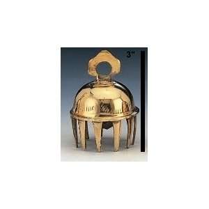  3in.H Brass Claw Bell 