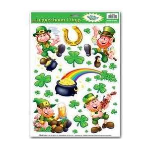  Leprechaun & Shamrock Clings 