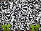 Zebra Black White with Lime Green Bows Curtain Valance (42Wx18 1/2L)